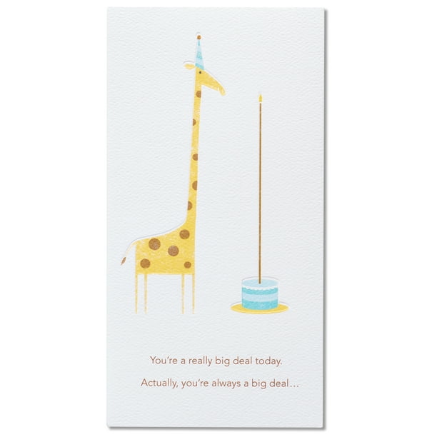 1ST HAPPY BIRTHDAY CARD Hallmark Greeting Card Now You're ONE Giraffe 1ST HAPPY BIRTHDAY CARD Hallmark Greeting Card Now You're ONE Giraffe